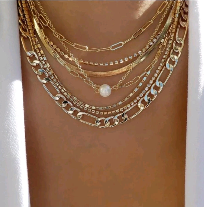 Multiple layers necklace