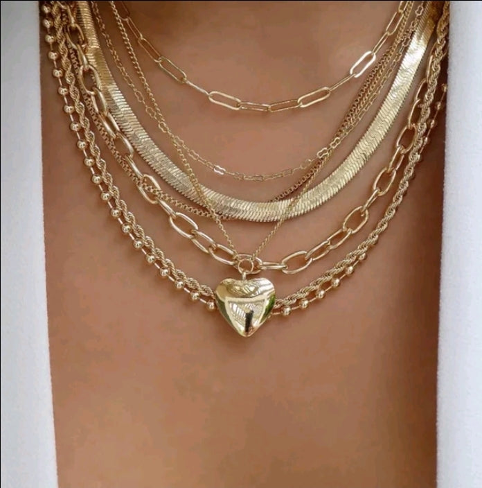 Multiple layers necklace