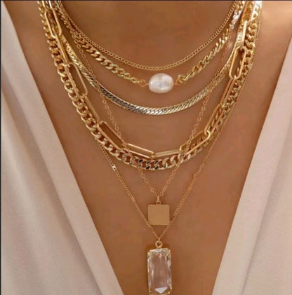 Multiple layers necklace