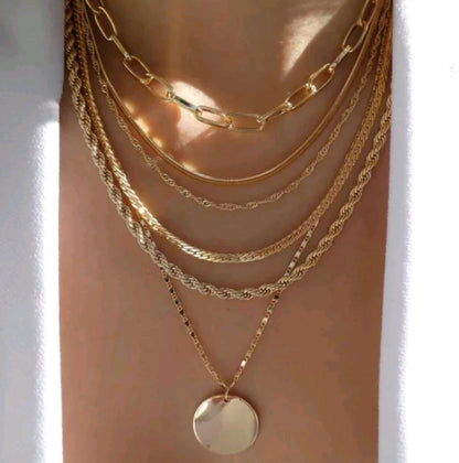 Multiple layers necklace