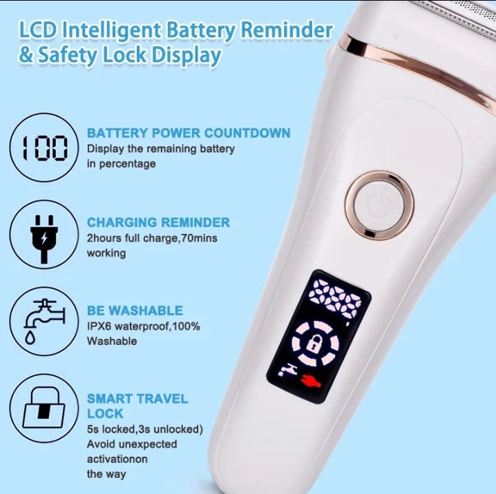 Usb rechargeable womans painless electric epilator