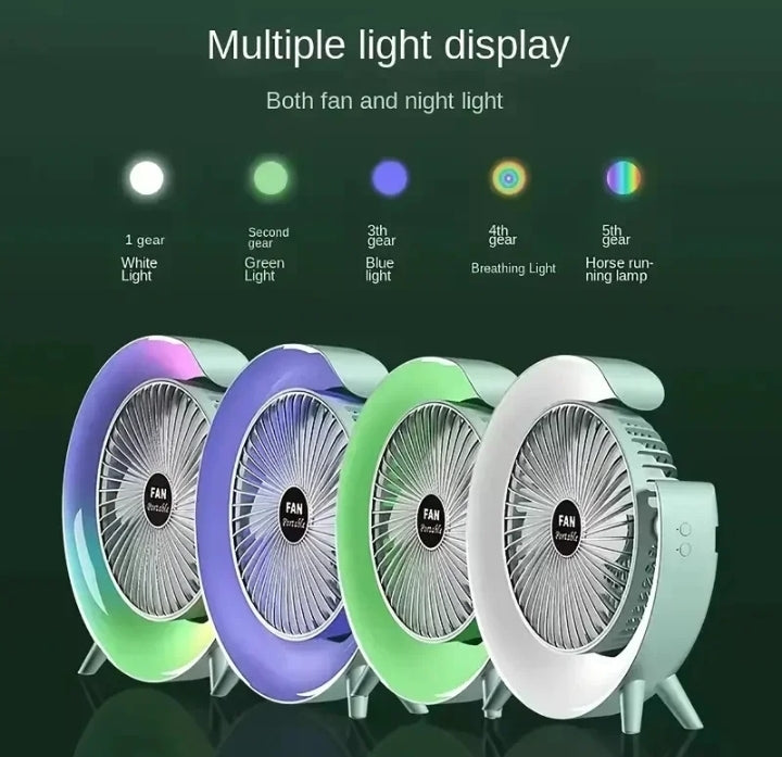 Led, usb desktop fan