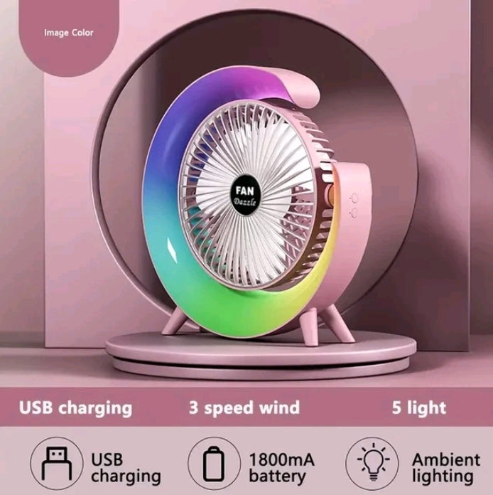 Led, usb desktop fan