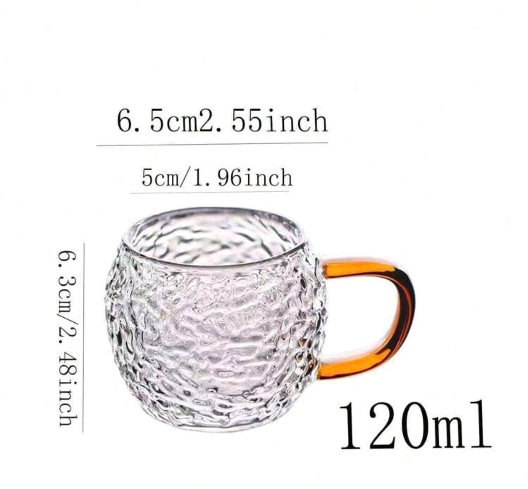 Mini glass mug set of 6