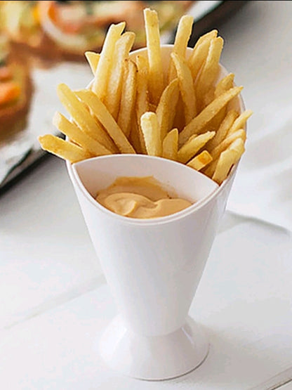 French fries with sauce cup