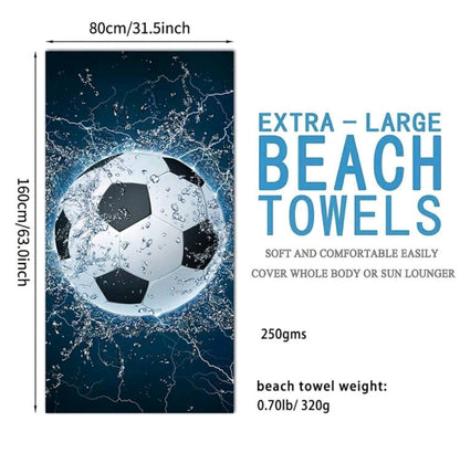 Football beach towel