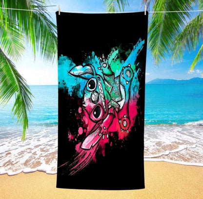 Alien beach towel