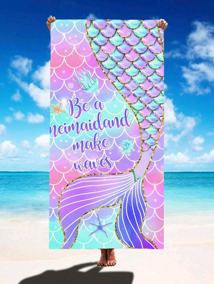 Mermaid beach towel