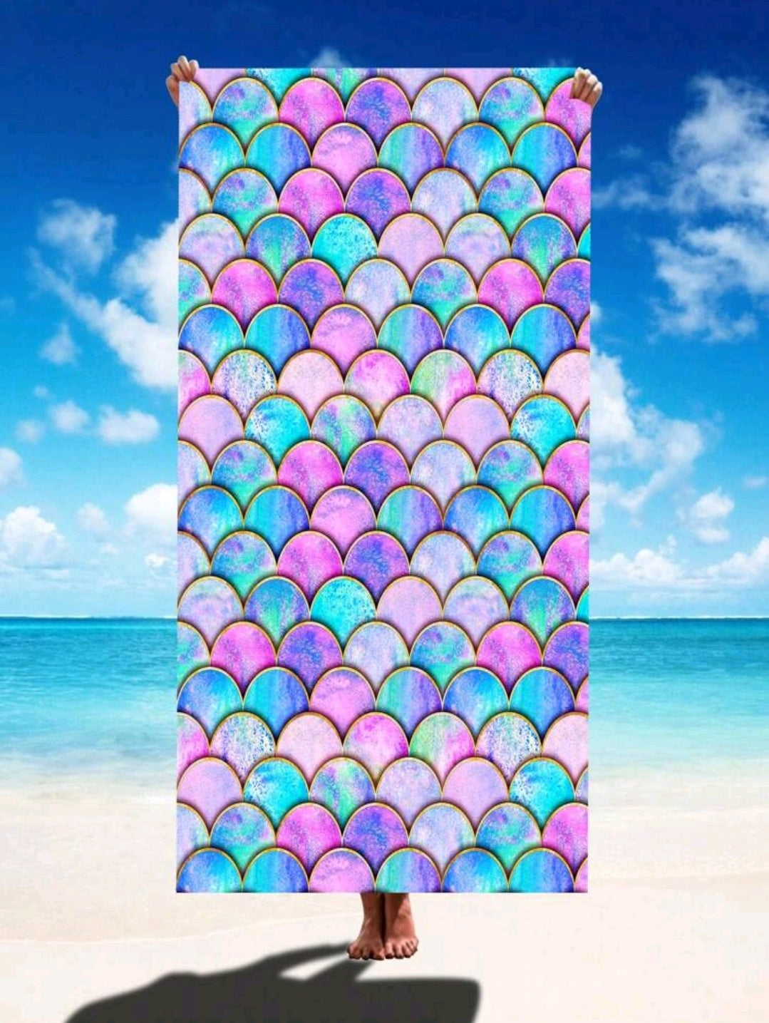 Mermaid beach towel