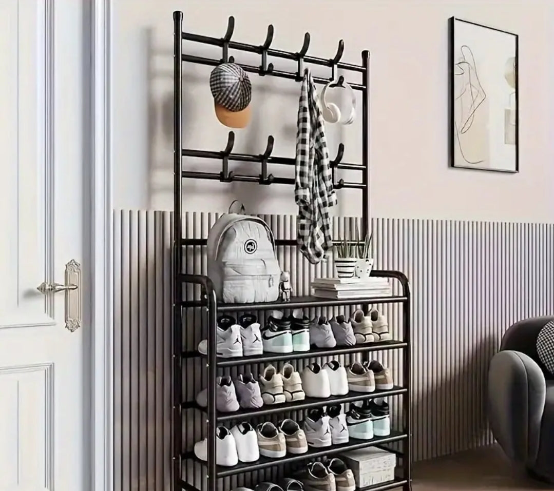 Shoe and hat rack