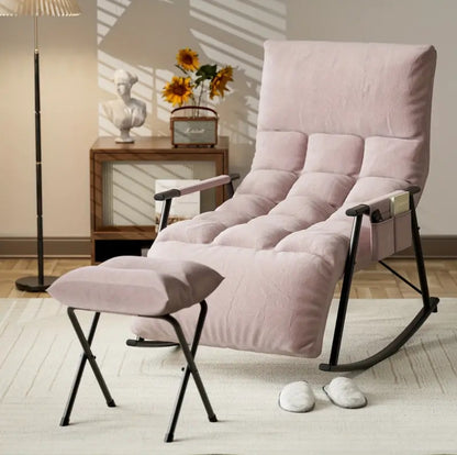 Relax rocking chair with foot stool