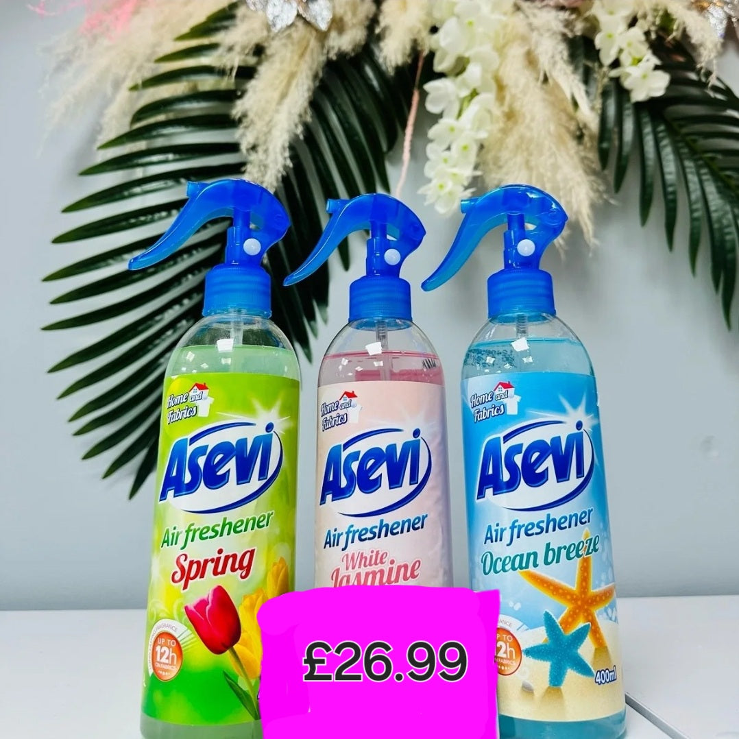 Asevi fabric spray 3pc bundle