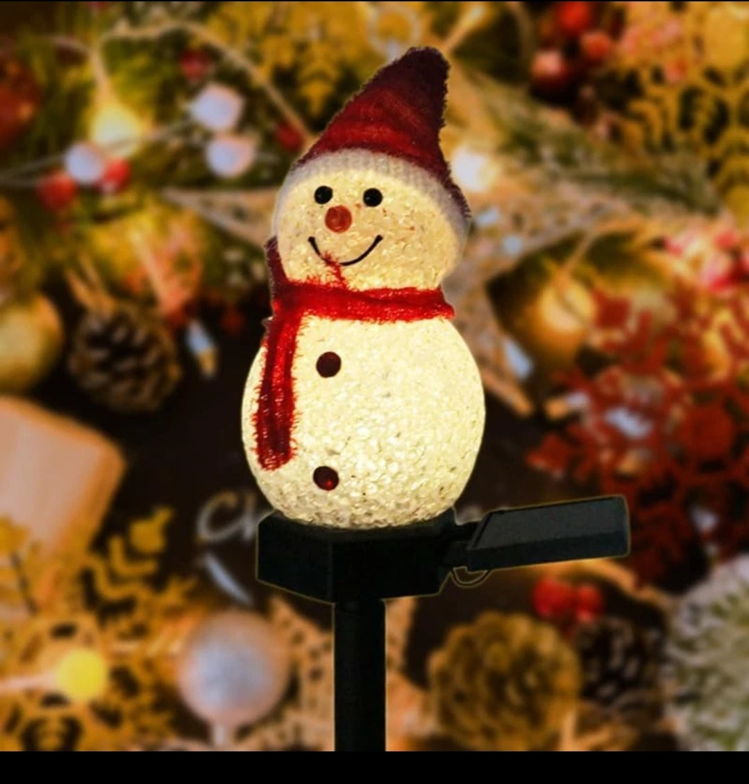 1pc solar light snowman