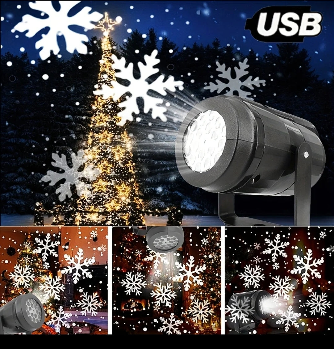 Usb snowflake projector