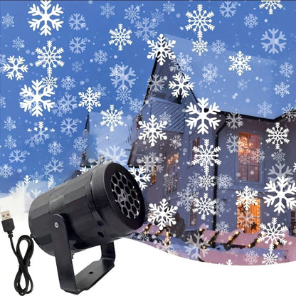 Usb snowflake projector