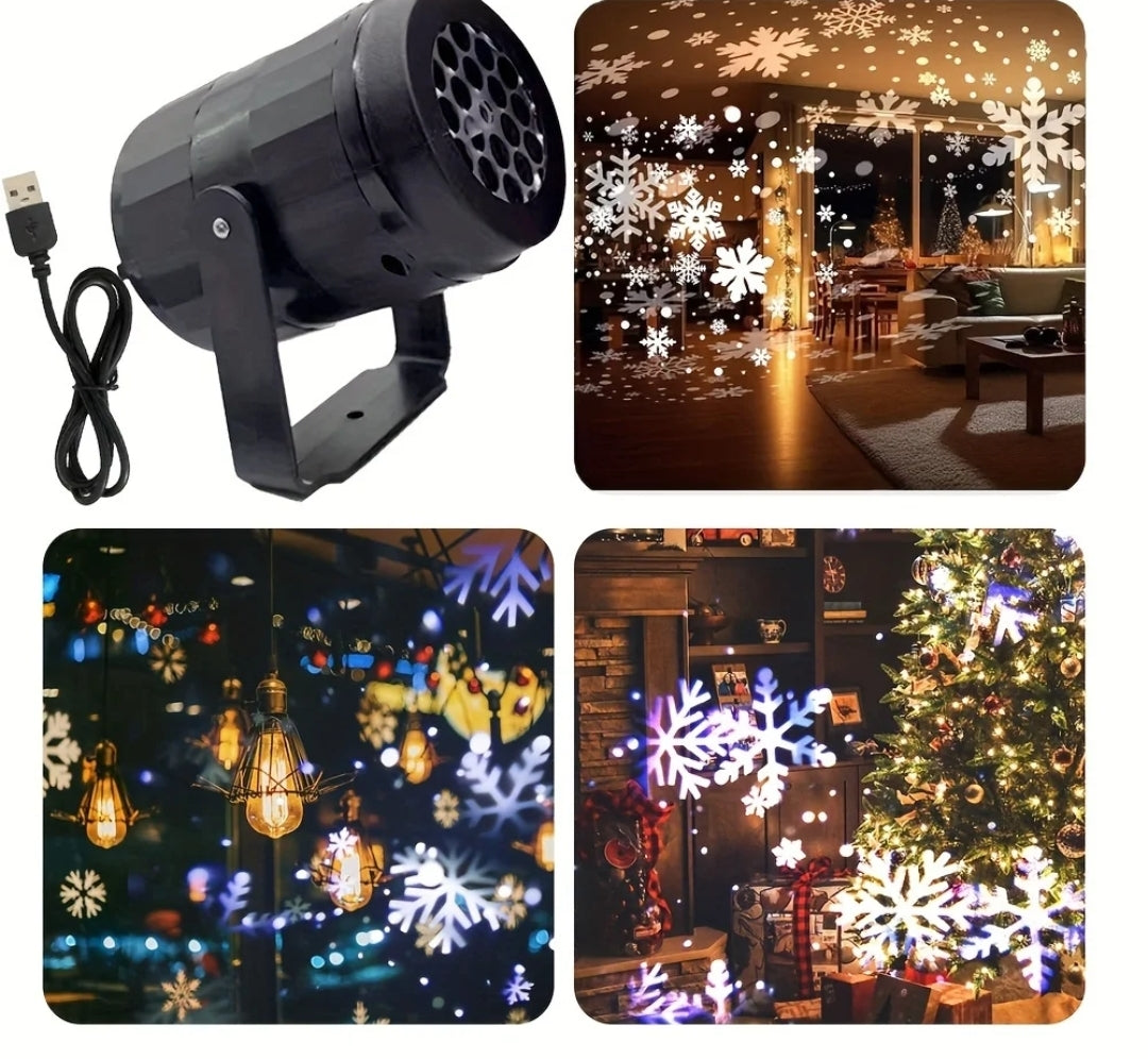 Usb snowflake projector