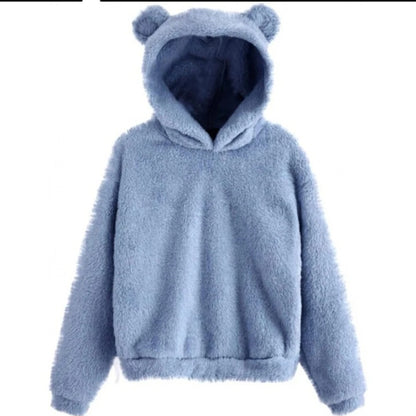 Womens bear hooded sweater