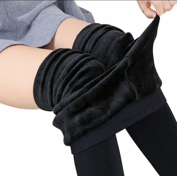 Womens winter fleeced leggings