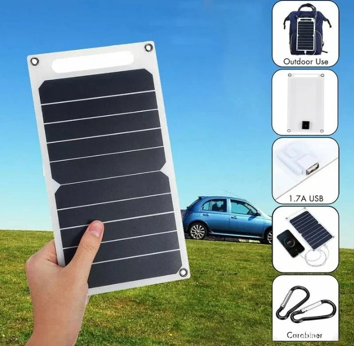 30W USB Solar panel outdoor hiking and camping portable battery waterproof