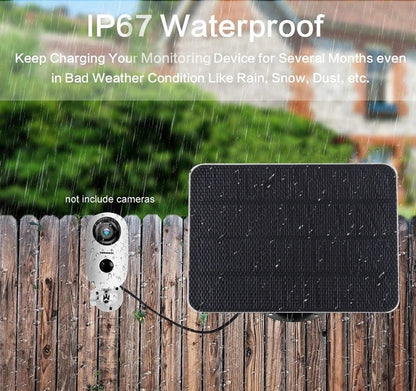 3W 5V solar panel outdoor solar cells charger for outdoor camera waterproof usb