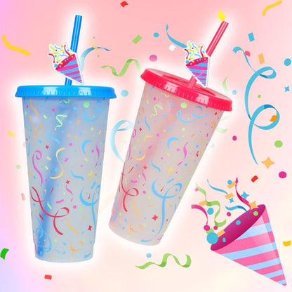 24 oz Colour changing Party effect tumbler.