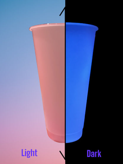 Frosted 24oz Glow in the dark Blank Tumblers